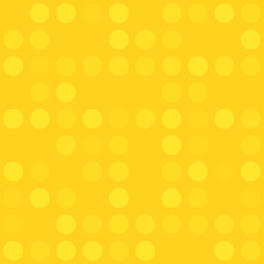 Abstract yellow bokeh pattern background. Simple flat style vector illustration. Graphic element for backdrop, wallpaper or banner design.
