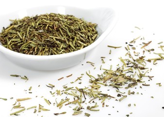 Herbes de Provence or Provencal Hers against White Background