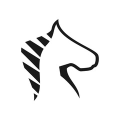 horse head / chess modern logo creative concept