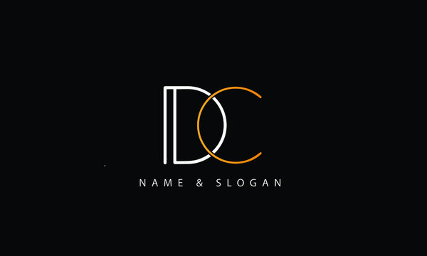 DC, CD, D, C abstract letters logo monogram