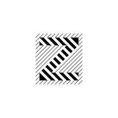 modern letter Z logo with line style