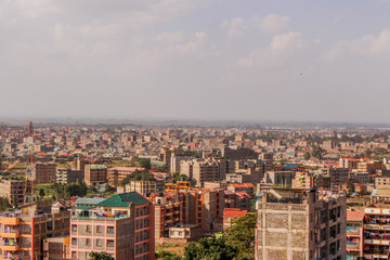 aerial view of barcelona spain