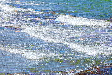 Brandung, Schäumendes Wasser, See, Meer, blaue Wasserfläche, Hintergrundbild