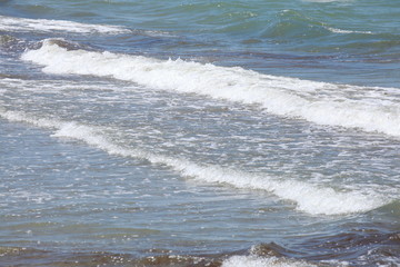 Brandung, Schäumendes Wasser, See, Meer, blaue Wasserfläche, Hintergrundbild