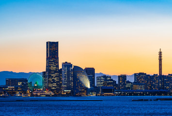 横浜ベイエリア　夕景