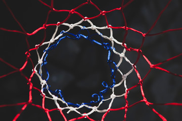 Top view of basketball net - 370971037