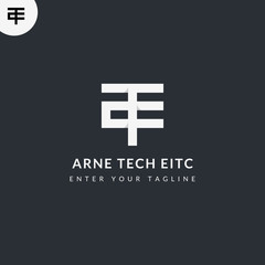 Obraz premium Initial letter ATE logo vector design template