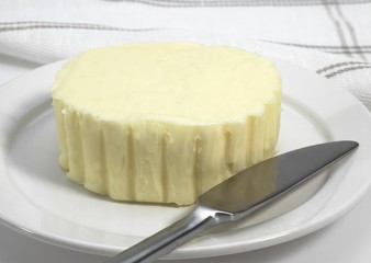 Salted Butter on Plate