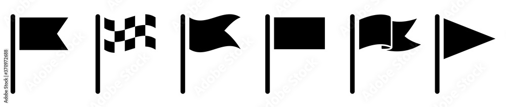 Wall mural flag icons set. different flags. vector