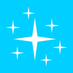Clean star icon. Brilliance shine stars cleanliness symbol. Clean sign