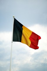 Belgian Flag in the Wind