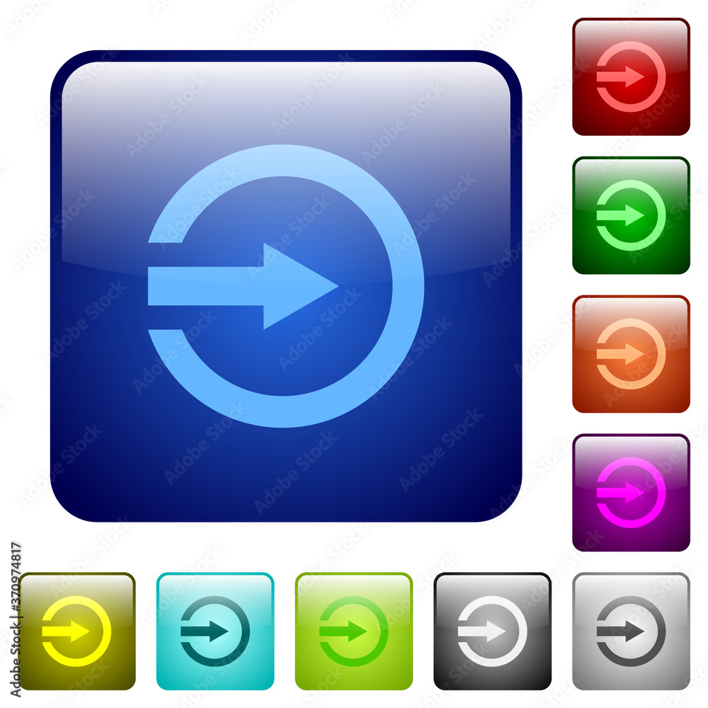 Poster import color square buttons