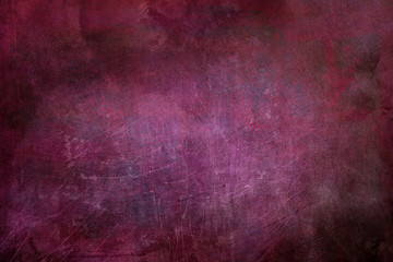 Burgundy scraped wall