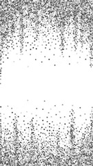 Silver glitter luxury sparkling confetti. Scattere