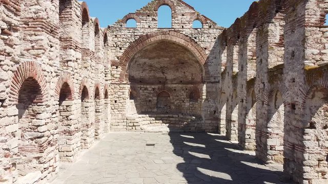 
old town of nessebar in bulgaria by the sea