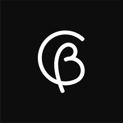 Letter CB logo design vector image , letter cb logo icon , cb letter logo  - obrazy, fototapety, plakaty