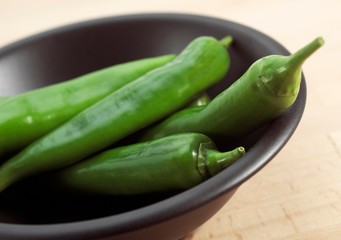 Green Chili Pepper, capsicum annuum