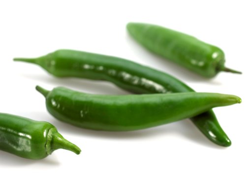 Green Chili Pepper, capsicum annuum