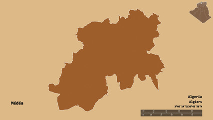 Médéa, province of Algeria, zoomed. Pattern