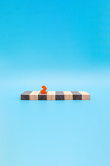 The concept of life balance, black and white streak in life, changing problems and their solutions