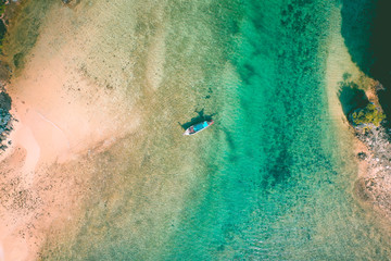 Aerial view of Koh Phak Bia, island in the Andaman Sea between Phuket and Krabi Thailand