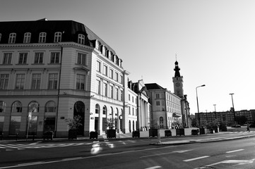 buildings on the theater square in Warsaw