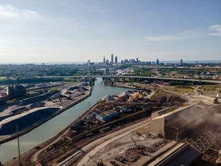 Fototapeta premium Cleveland Industrial Steelyard