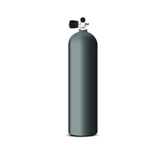 air cylinder tank for scuba diver breathing