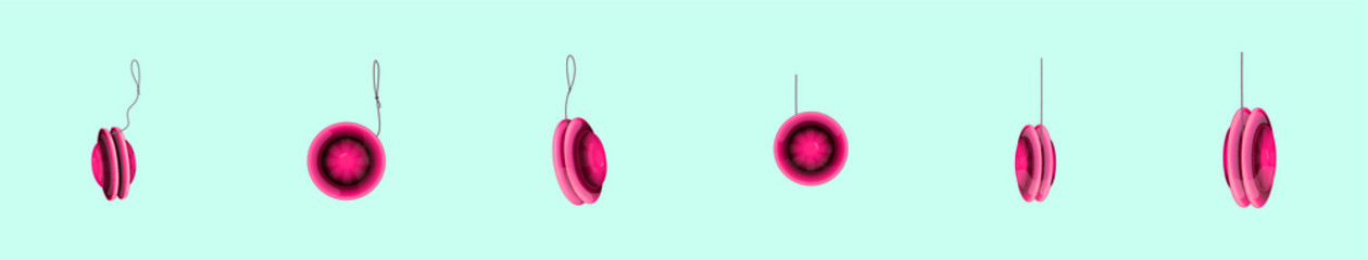 set of yoyo with various model. vector illustration