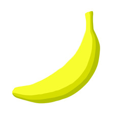 Vector illustration of a fresh ripe banana.