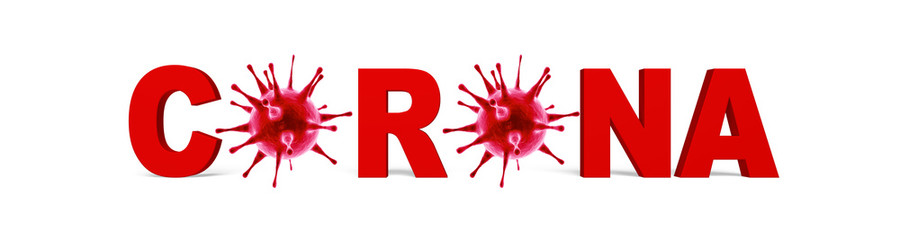 New covid-19 conoravirus outbreak. 3D illustration
