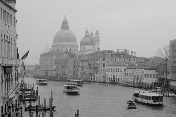Grand Canal in Venice in Black and White