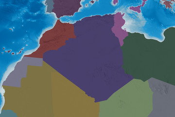 Algeria neighbourhood. Administrative