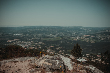 a paisagem de uma vila