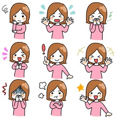 女の子のイラスト