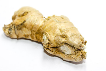 A picture of ginger on white background