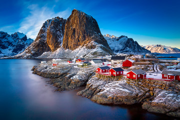 Catching The Sun at Hamnoy in Norway's Lofoten Islands