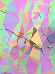 Abstract Colorful Geometrical Artwork,Abstract Graphical Art Background Texture,Modern Conceptual Art,
Synthwave Aesthetic Poster Print,3D Rendering,3D Illustration
