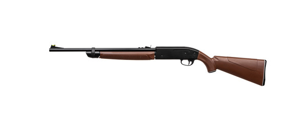 Air rifle isolate on a white back. Small-caliber weapons for sport shooting and hunting.