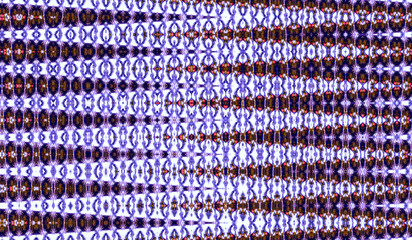 Abstract seamless zigzag pattern with waves in white, green, blue, lilac tones. Artistic image...