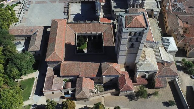 Zamora. Historical city of Spain. Aerial Drone Footage