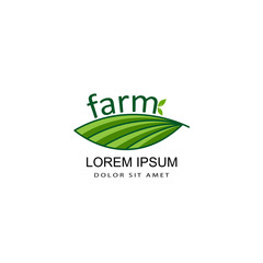 farm logo template design vector