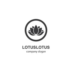 Lotus logo template vector icon