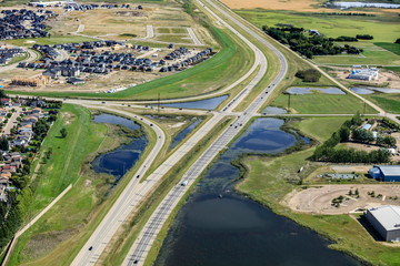 Boychuk & Highway 16 Interchange Aerial