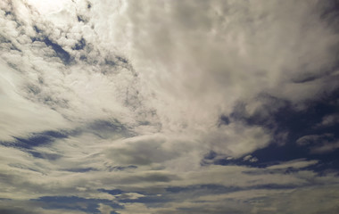 Closeup cloud background on blue sky