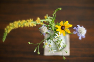 生け花を上から