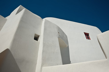 Old traditional house at the Emporio village of Santorini island in Greece