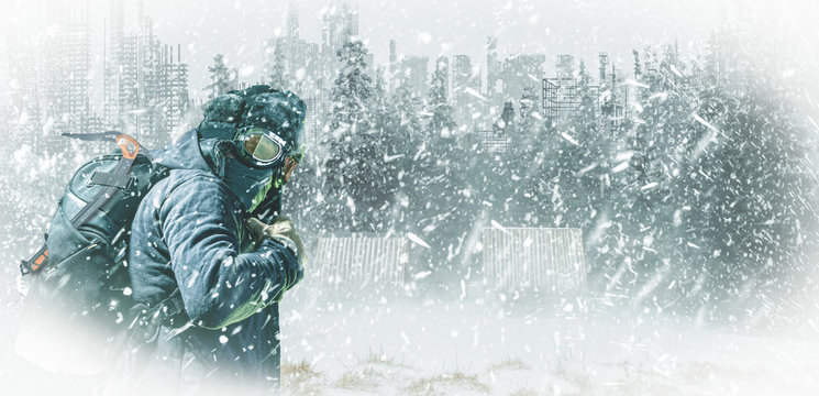 Nuclear post-apocalypse survivors in wasteland