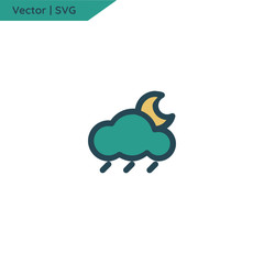 Weather graphic icon.