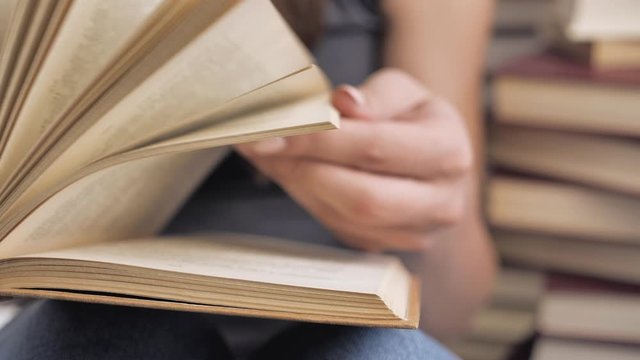 Opening book. A mysterious book opening. Story of the book. 4k